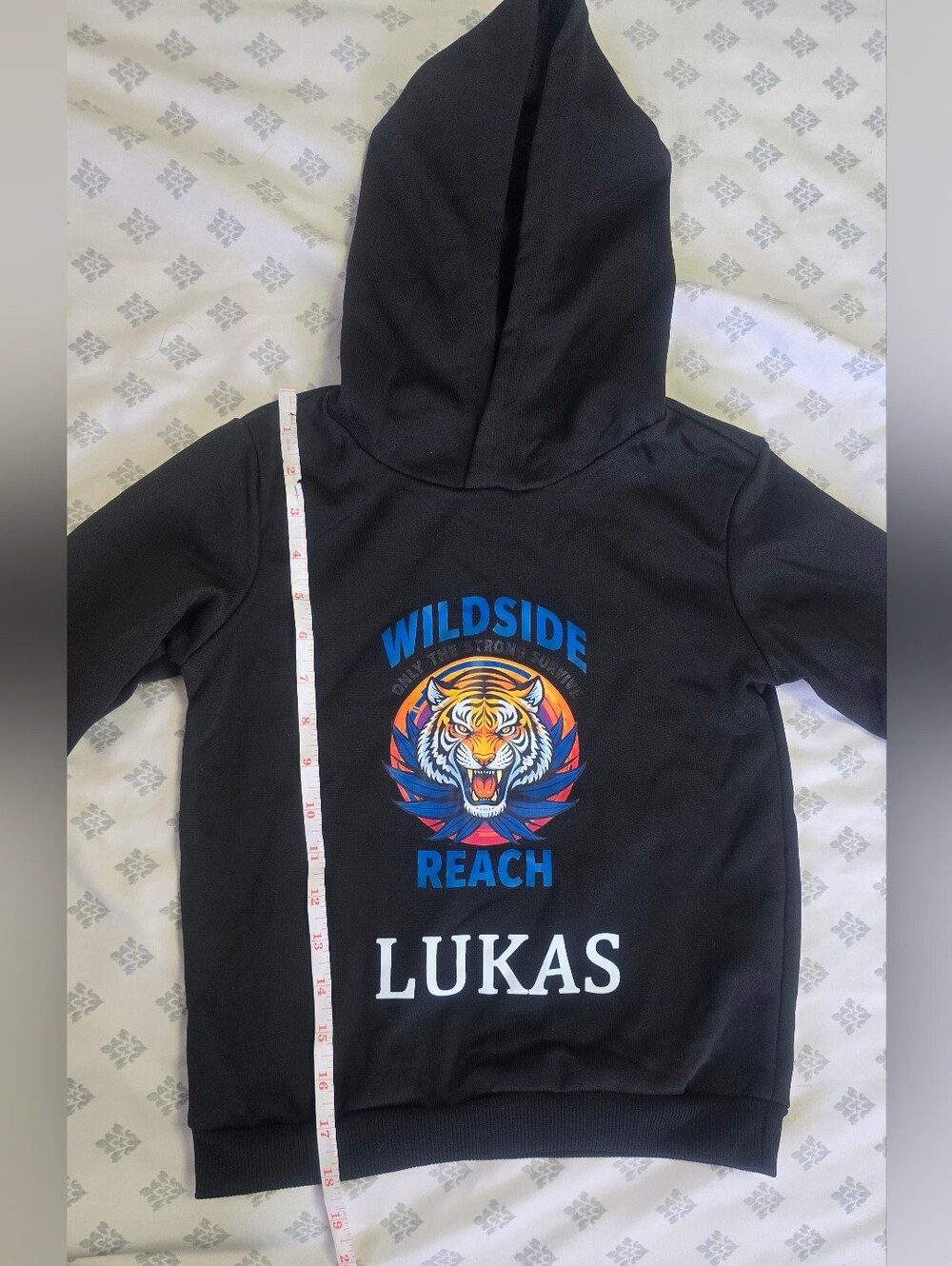 Boys’ Black Tiger Hoodie & Jogger Set – Size 5-6Y - Picture 7 of 12